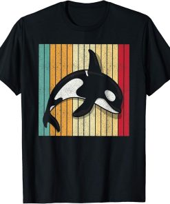 Retro vintage orca killer whale killer whale gift T-Shirt